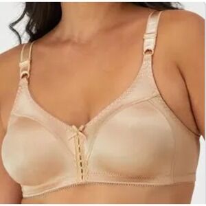 Bali‎ 3820 Superb All Around Support Wire Free Bra 40DD Light Beige Unlined